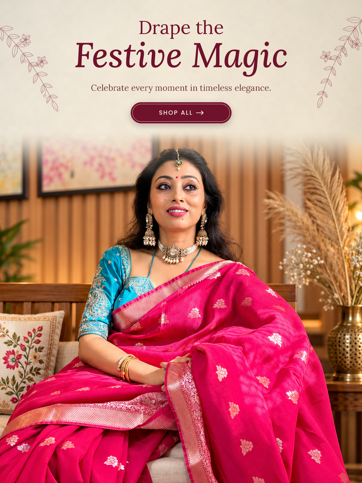 Luxury saree banner